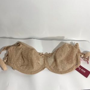 Curvy Kate Bra 30HH underwire 3 Hook Beige Tan